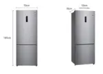 ⁦מקרר מקפיא תחתון LG אל ג'י GRB479BF⁩ – תמונה ⁦2⁩
