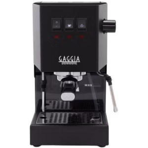 מכונת קפה ידנית Gaggia Classic E24 - צבע שחור שנתיים אחריות ע"י היבואן הרשמי