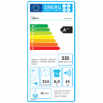 ⁦מייבש כביסה Midea MDG05H80/W ‏8 ‏ק"ג 6440⁩ – תמונה ⁦2⁩