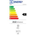 ⁦מקפיא 6 מגירות - 210 ליטר Lenco LFZE376V-S כסוף⁩ – תמונה ⁦3⁩