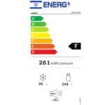 ⁦מקרר מקפיא עליון 426 ליטר Lenco  LRE4631V-WH⁩ – תמונה ⁦2⁩