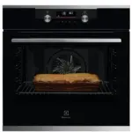 תנור פירוליטי רב תכליתי 71 ליטר דגם Electrolux EOP7528X  זכוכית שחורה בשילוב נירוסטה