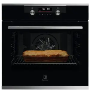 תנור פירוליטי רב תכליתי 71 ליטר דגם Electrolux EOP7528X  זכוכית שחורה בשילוב נירוסטה