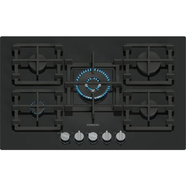 ep7a6qi40y_600 כיריים גז 5 להבות 75 ס"מ דגם EP7A6QI40Y SIEMENS זכוכית שחורה – תמונה 1