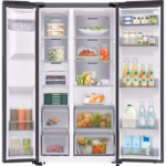 ⁦מקרר SBS דלת מול דלת Samsung RS70F64KET⁩ – תמונה ⁦4⁩