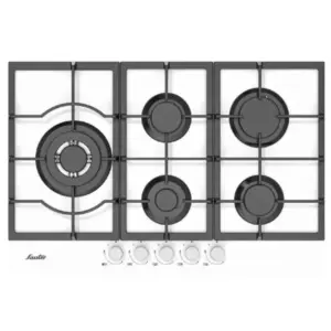 כיריים זכוכית קריסטלית 75 ס"מ דגם SHG7506W SAUTER סאוטר לבן