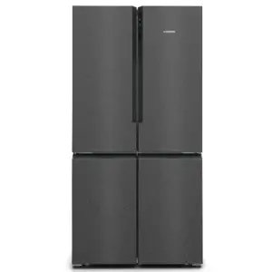 מקרר 4 דלתות 605 ליטר רוחב 90.5 ס"מ דגם SIEMENS KF96NAXEA  נירוסטה שחורה