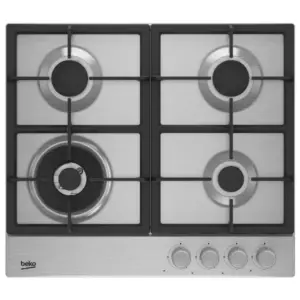 כיריים גז 4 להבות 60 ס"מ דגם HIAW64235SX Beko