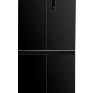 מקרר 4 דלתות 470 ליטר זכוכית שחורה LVR-4700GLB - LAVAMAT
