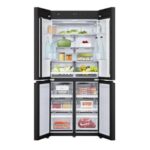 ⁦מקרר 4 דלתות 503 ליטר LG GR-4D635BG זכוכית שחורה קו ארונות 0⁩ – תמונה ⁦2⁩