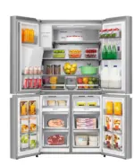 ⁦מקרר 4 דלתות הפוך 584 ליטר דגם Hisense RQ760N4SASE⁩ – תמונה ⁦2⁩