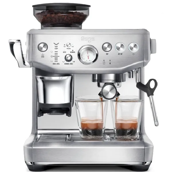 ⁦מכונת אספרסו משולבת מטחנת פולי קפה Barista Express Impress דגם SAGE SES876BSS נירוסטה⁩ – תמונה ⁦1⁩