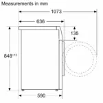 ⁦מכונת כביסה Bosch WGG24404IL ‏9 ‏ק"ג בוש⁩ – תמונה ⁦4⁩