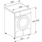 ⁦מייבש כביסה Miele TEA525WP מילה⁩ – תמונה ⁦2⁩